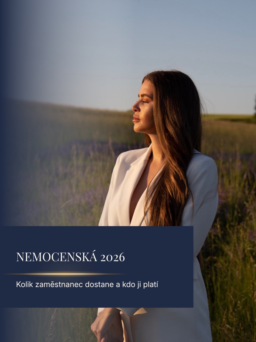 Nemocenská 2026 — kolik zaměstnanec dostane a kdo ji platí